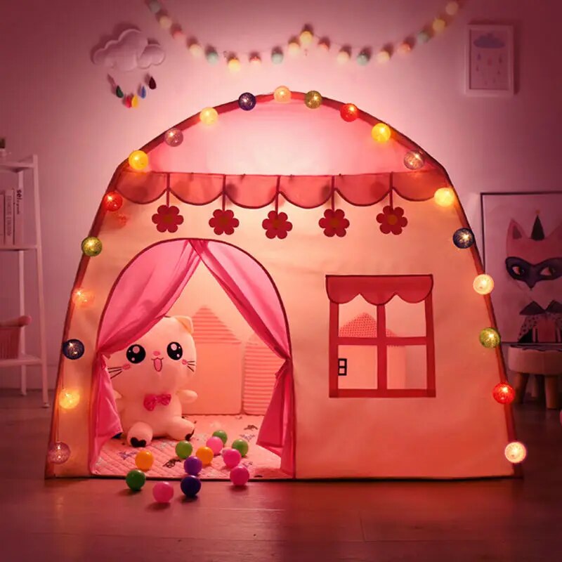 Kids Tent Pink Blue Kids Play House Children Indoor Outdoor Toy House Portable Baby Play House Children Tent Teepee Tent Enfant blue
