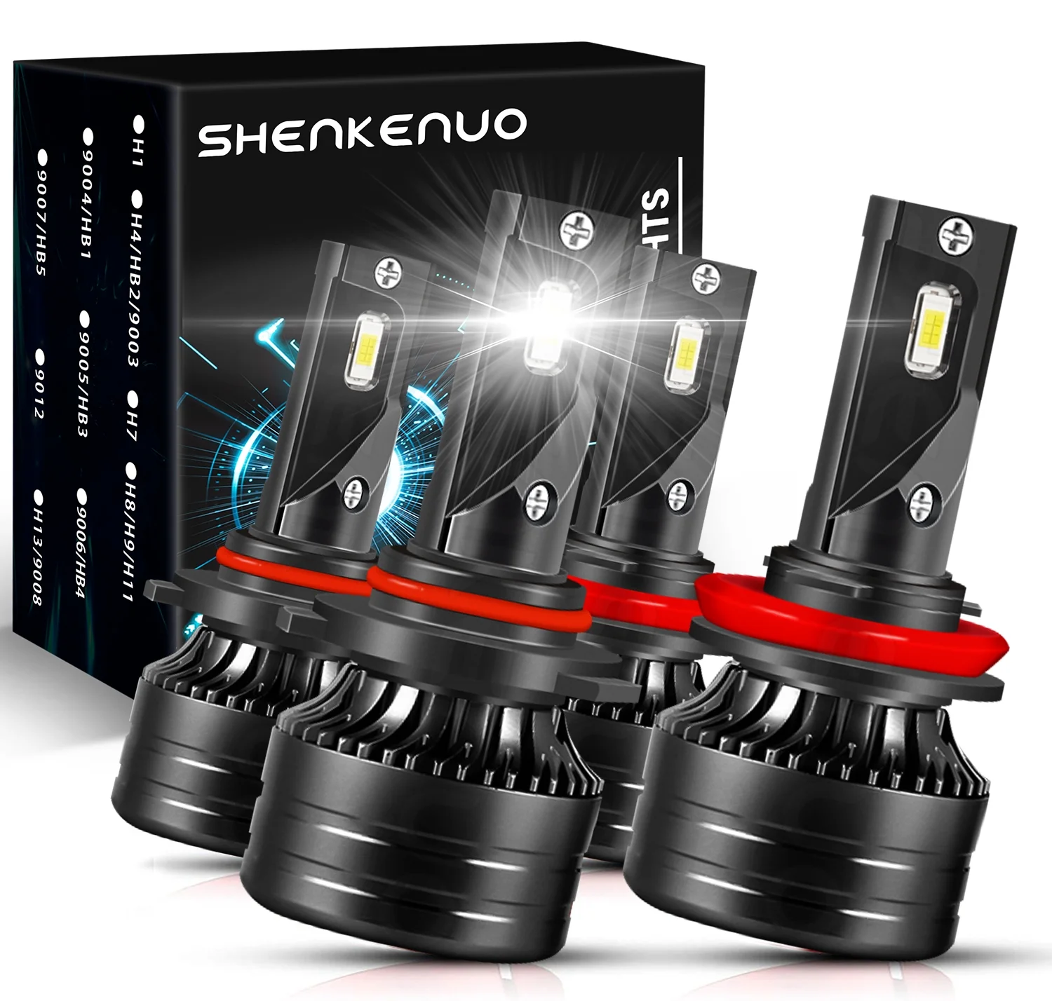 For Subaru WRX 2014-2020 LED Headlight 9005 H11 High/Low Beam 4x Bulbs