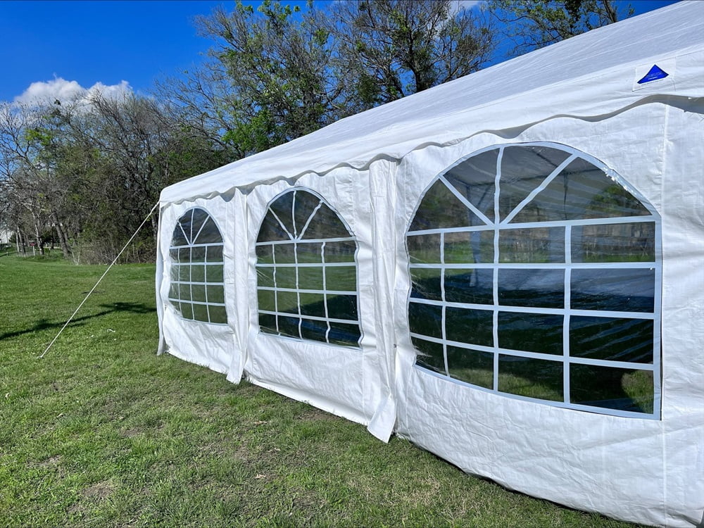 Delta Canopy 20'x20' Budget PE Party Tent Canopy Shelter with Waterproof Top - B Model
