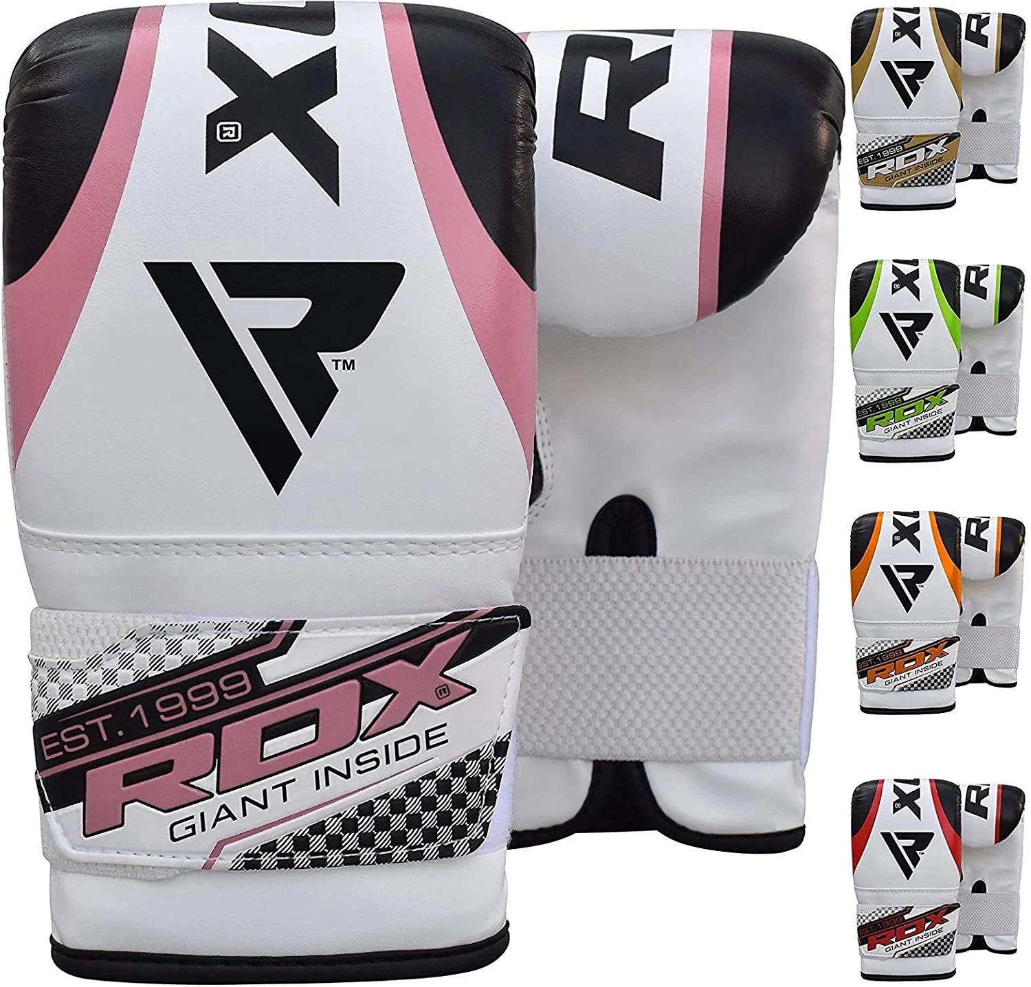 RDX Punching Gloves for Heavy Punch Bag - Maya Hide Leather Muay Thai, Kickboxing, MMA, Martial Arts Workout Mitts - Great for Focus Pads, Thai Pads, Double End Speed Ball, Grappling Dummy Training