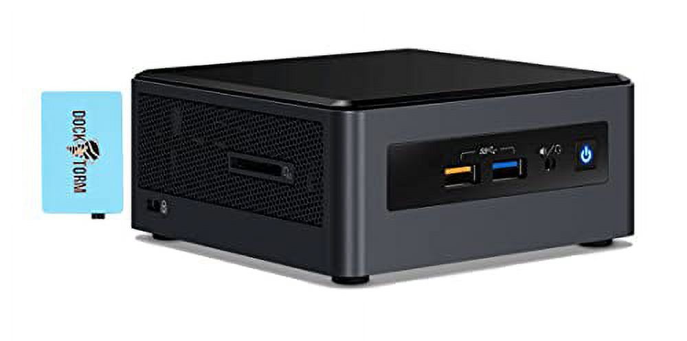 NUC BOX8I3CYSN2 Home & Business Mini Desktop Black (Intel i3-8121U 2-Core, 4GB RAM, 2TB SATA SSD, AMD Radeon 540, WiFi, Bluetooth, 4xUSB 3.1, 2xHDMI, SD Card, Win 10 Home) with Hub