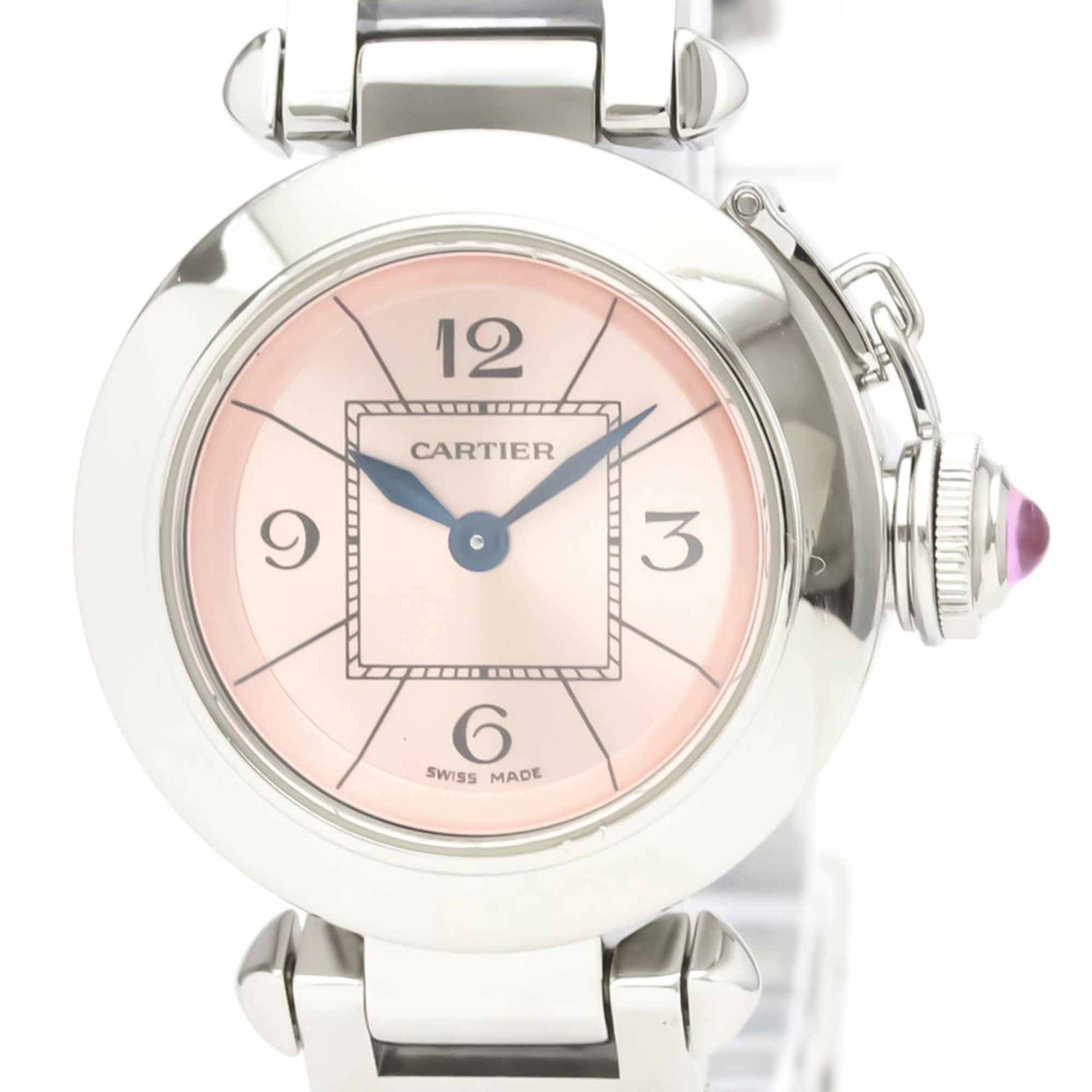 Used Cartier Miss Pasha Quartz Stainless Steel Women's Dress Watch W 314 0008