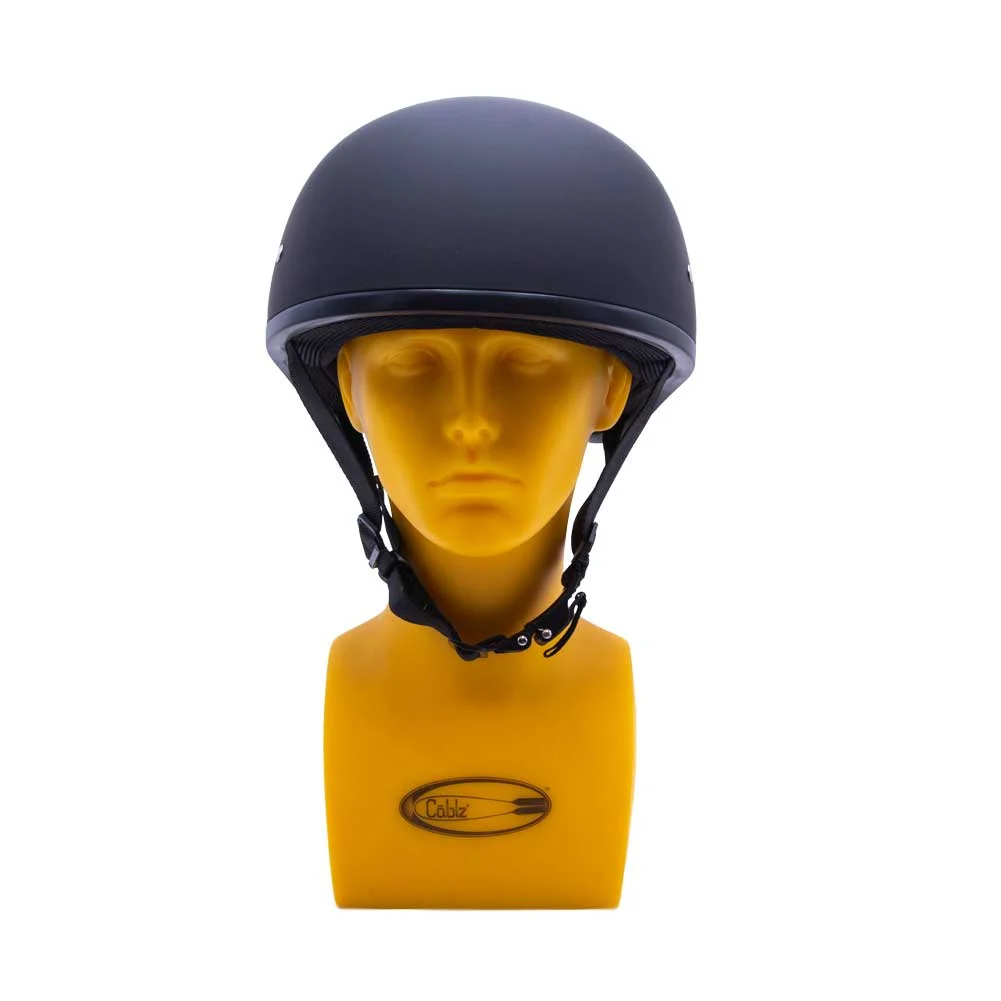 Daytona Helmets Slim Line Skull Cap D.O.T. Approved Half Shell Motorcycle Helmet