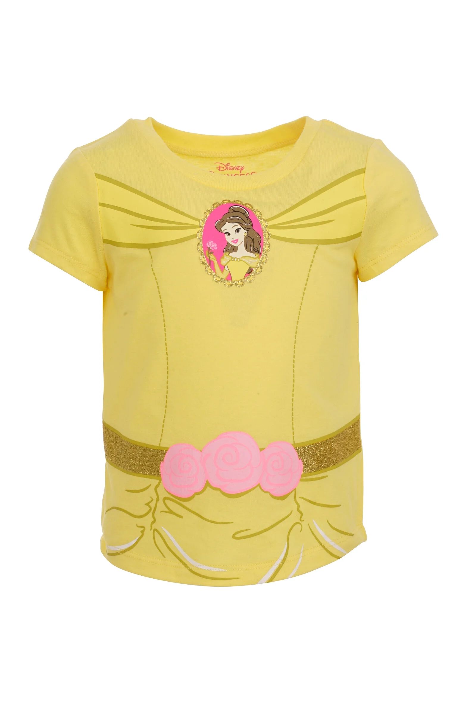 Disney Princess Little Girls 5 Pack T-Shirts Infant to Big Kid