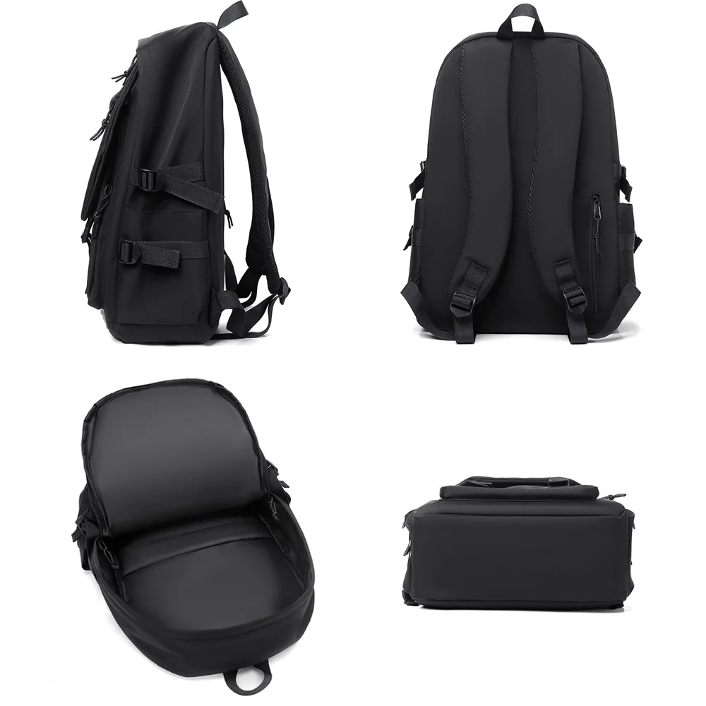 VATENIC Teenage Backpack School Bag Aesthetic Lightweight Travel Daypack Casual Schoolbag Laptop Backpacks for Girls Boys(Black)