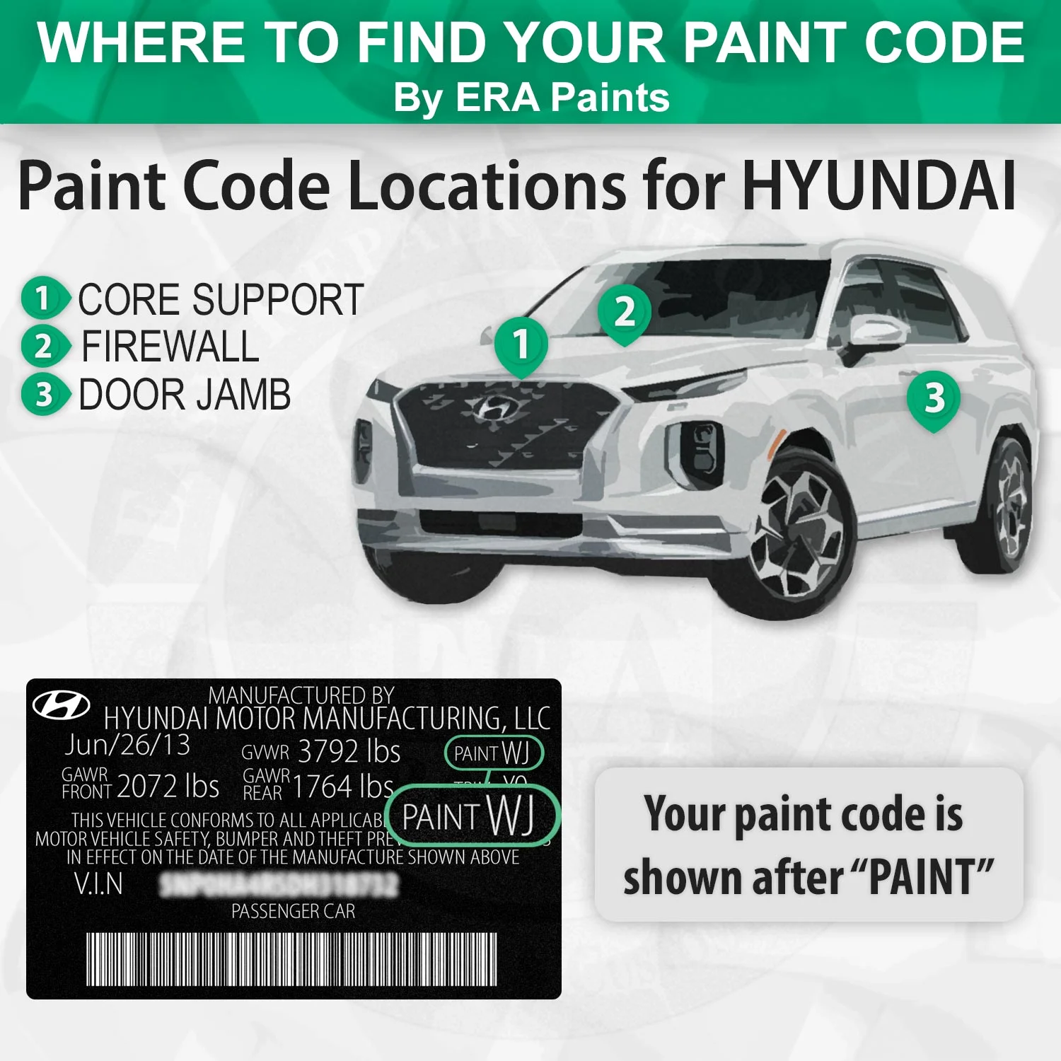 For HYUNDAI (P2S - Hyper Silver Metallic) Exact Match Gloss Spray Paint - Pick Your Color