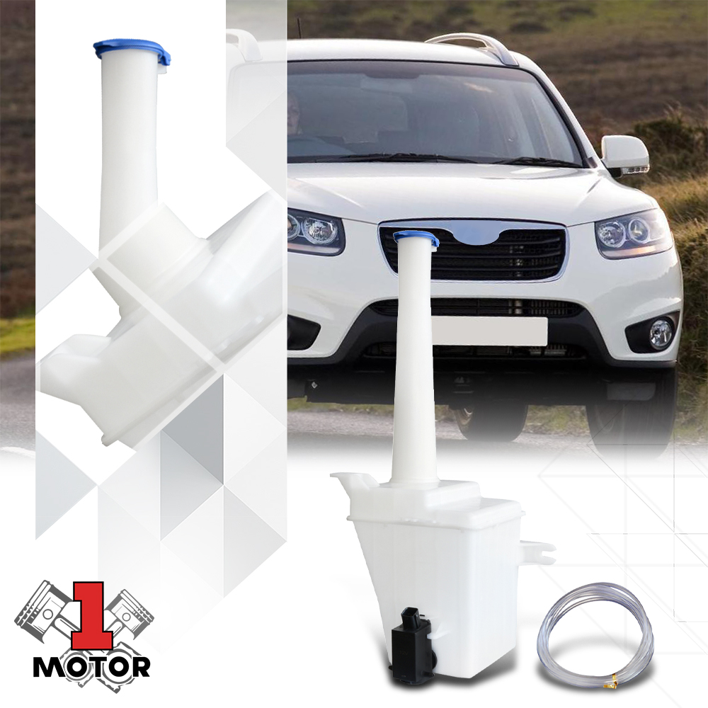Windshield Washer Reservoir Bottle Tank w/Pump+Cap for 01-06 Santa Fe HY1288135 Fits select: 2001-2006 HYUNDAI SANTA FE
