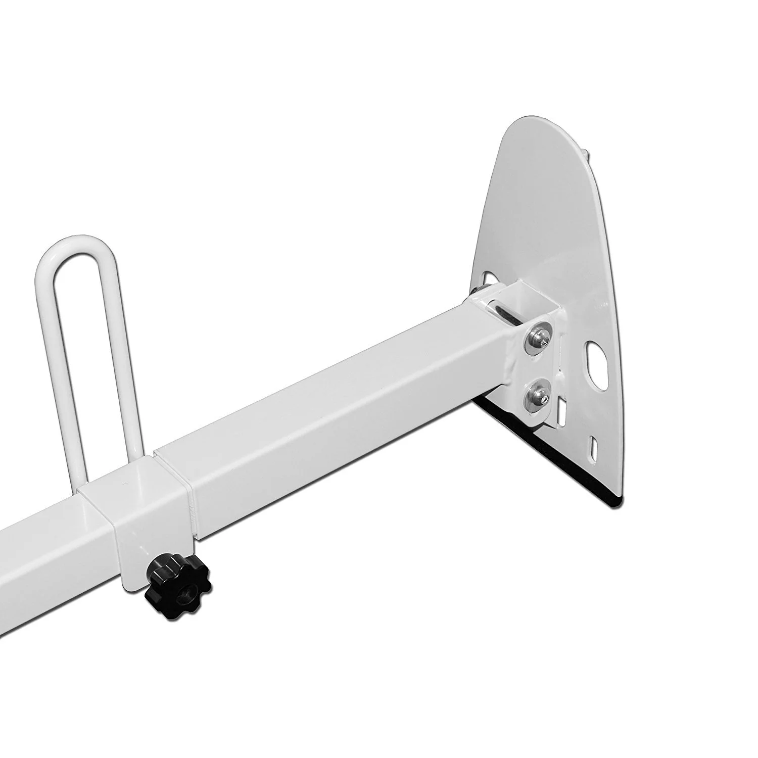 AA-Racks Steel Square Two (2) Bar Van Roof Rack With Ladder Stopper - Black (X27-BLK)