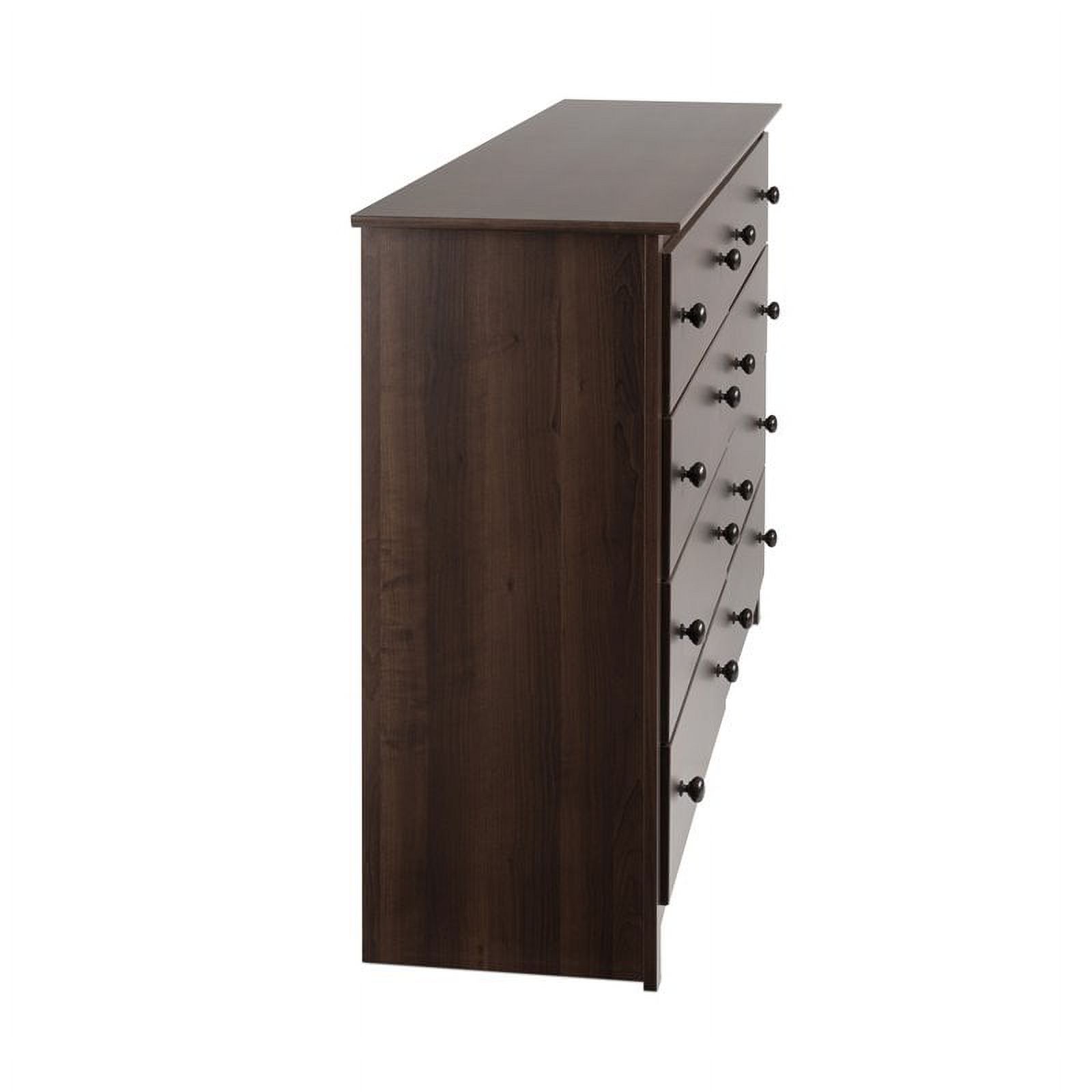 Pemberly Row 8-Drawer Transitional Composite Wood Dresser in Espresso