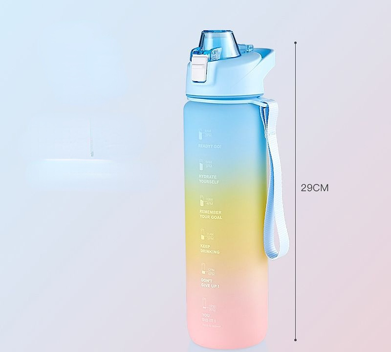 34oz Plastic Kettle/Sports Water Bottle/BPA-Free Drop Proof Reusable Mountaineering Hot Water Bottle