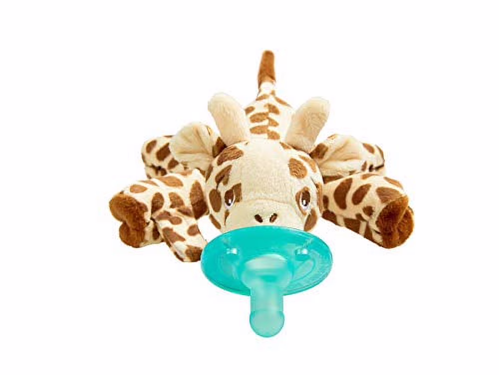 Philips AVENT Soothie Snuggle Pacifier Holder with Detachable Pacifier, 0m+, Giraffe, SCF347/01