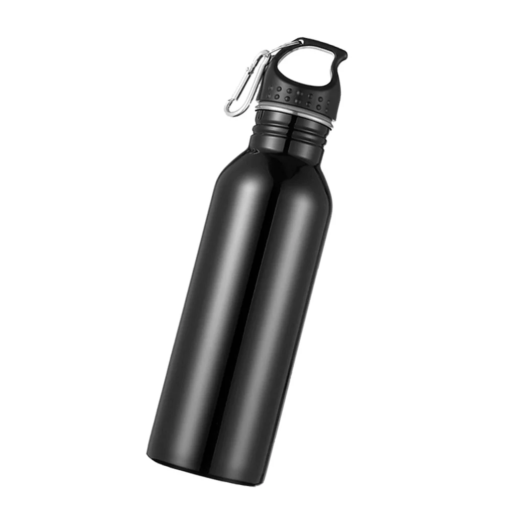 Stainless Steel Bottle Cycling Hiking Black