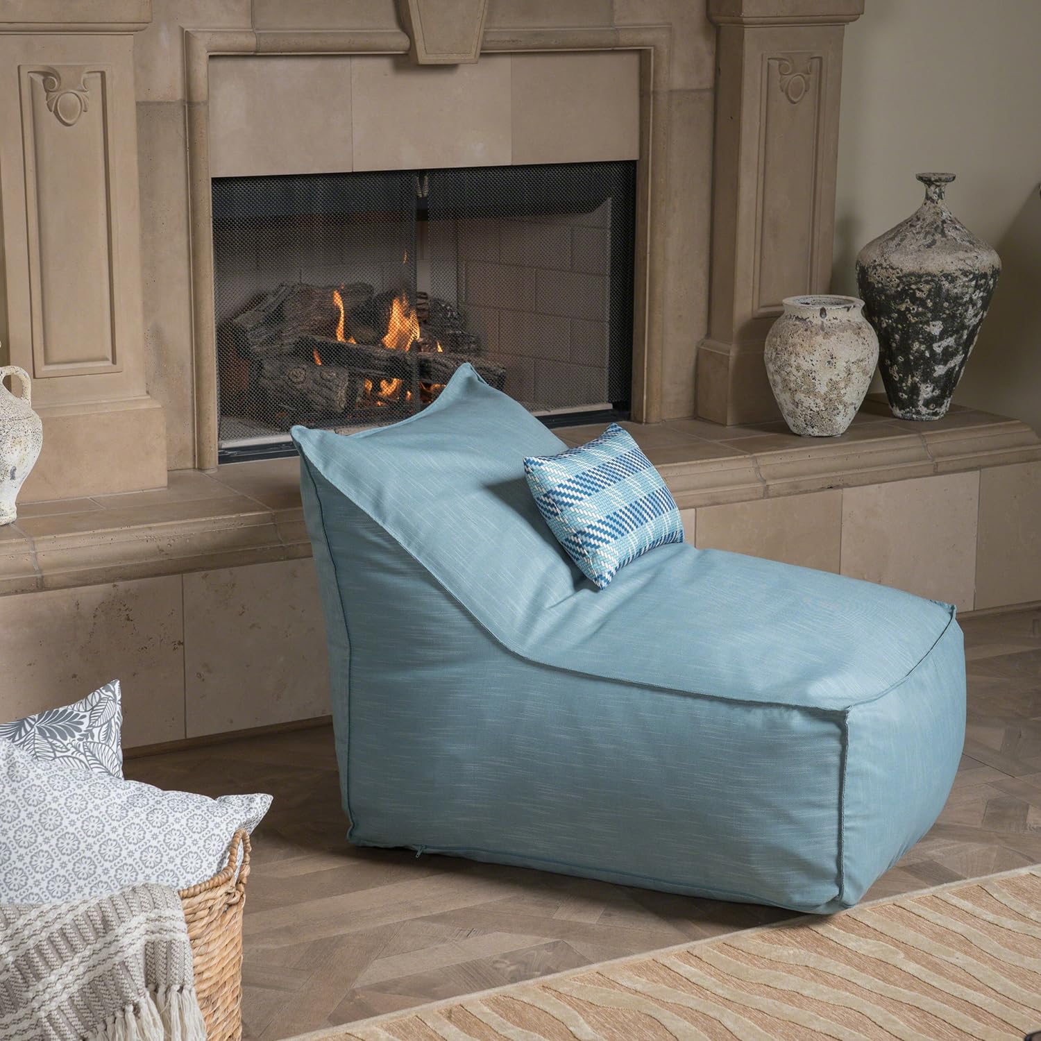 Frank Indoor eal Fabric Bean Bag Lounger