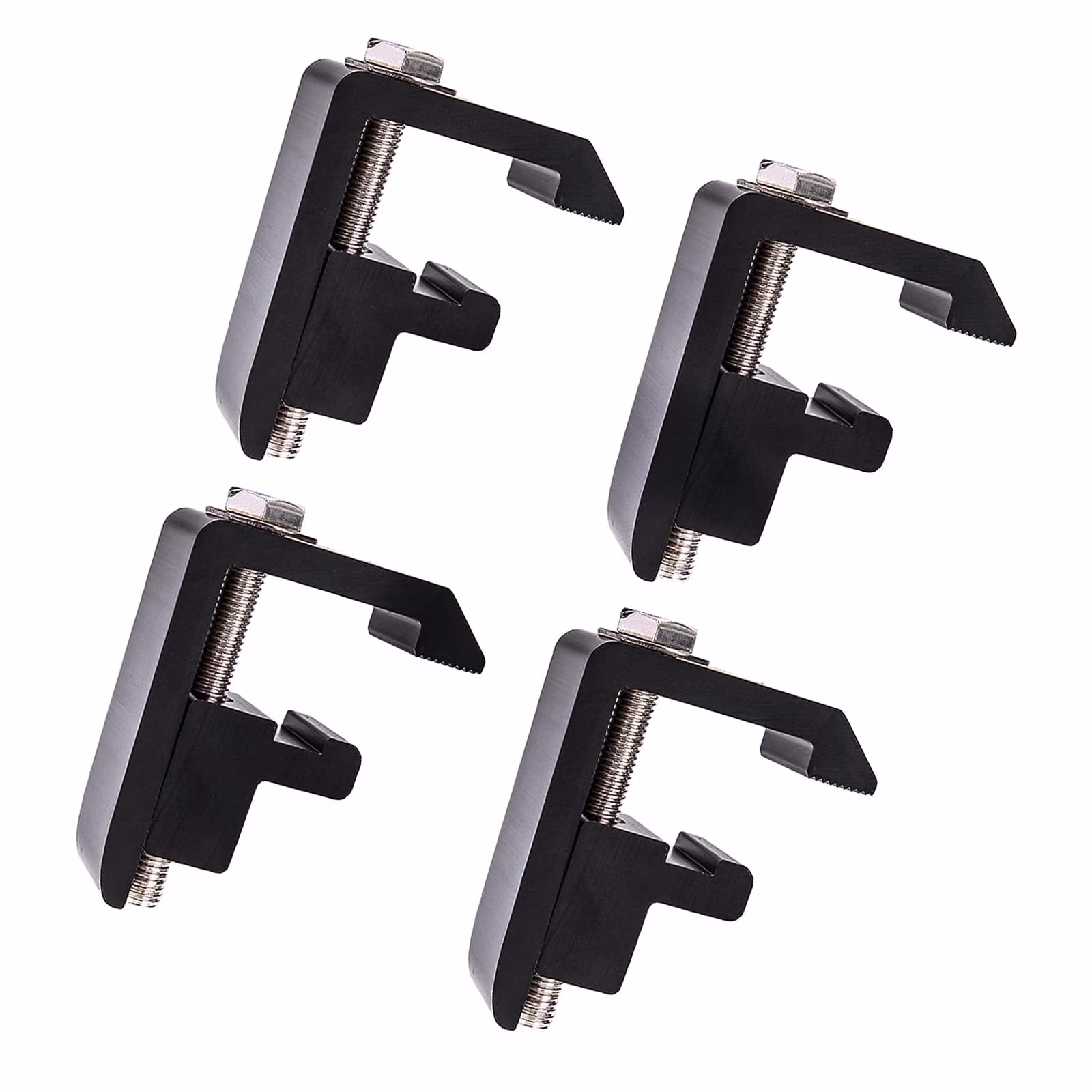 4x Track System Mounting Clamps Accessories Metal Camper Topper Clamp Mounting Clip for Camper Shell Stable Performance Automobile Parts