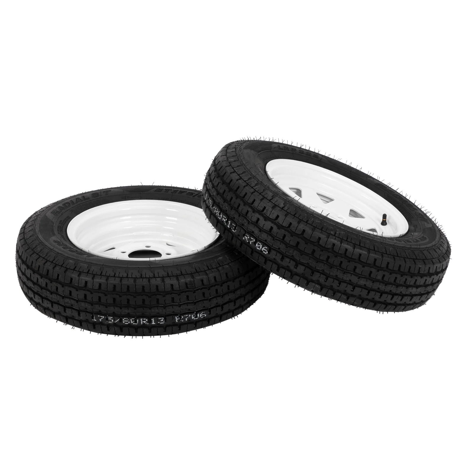 2-Pk Trailer Tire & Rim ST175/80R13 13