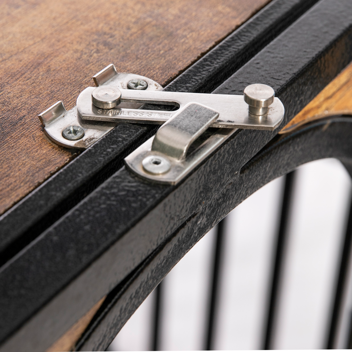 Dog Crate Furniture,46in Dog Kennel with Pull-Out Tray and Lockable Omni-Directional Wheels, Hard Steel Pipe and Heavy Duty Wooden Panel