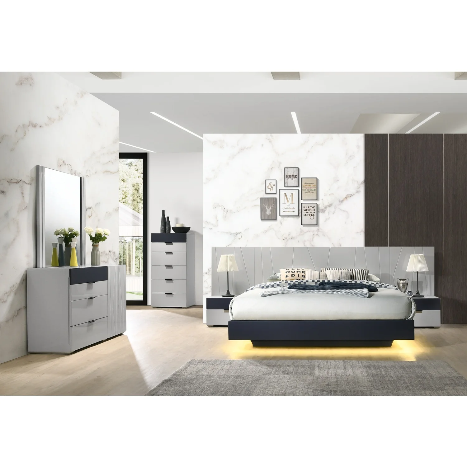 J&M Furniture Marsala Queen Bed