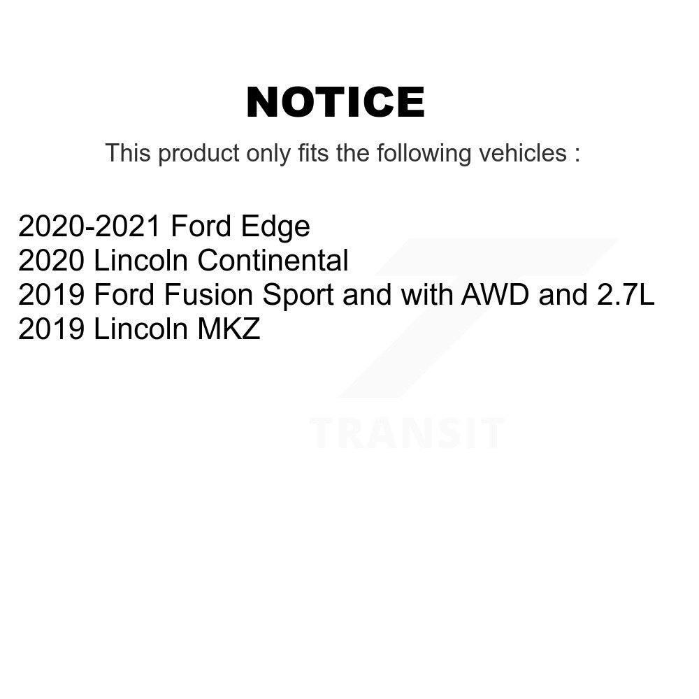 Transit Auto - Front Wheel Bearing And Tie Rod End Kit For Ford Fusion Lincoln MKZ Edge Continental K7T-101377