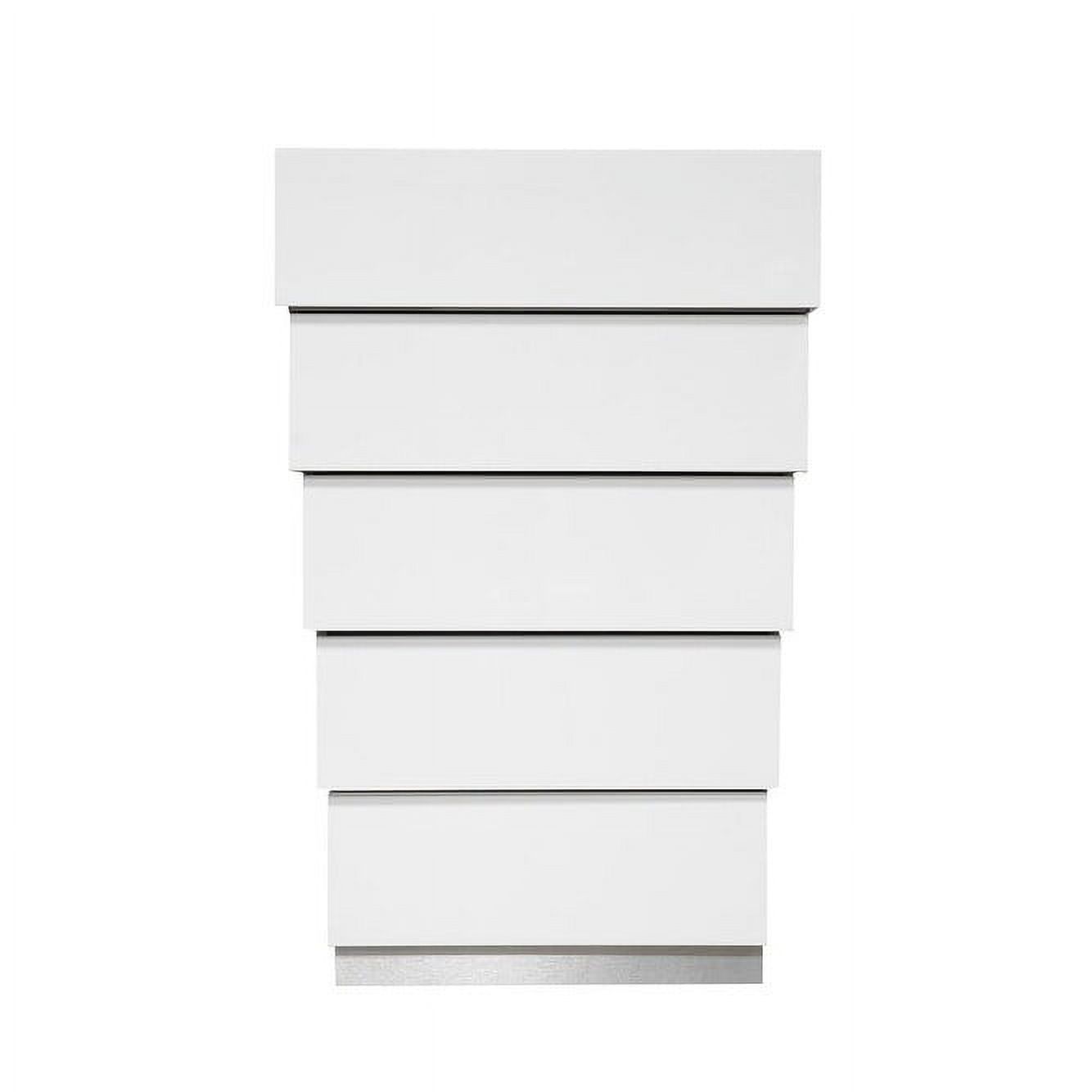 Best Master Furniture  White 5 Drawer Chest