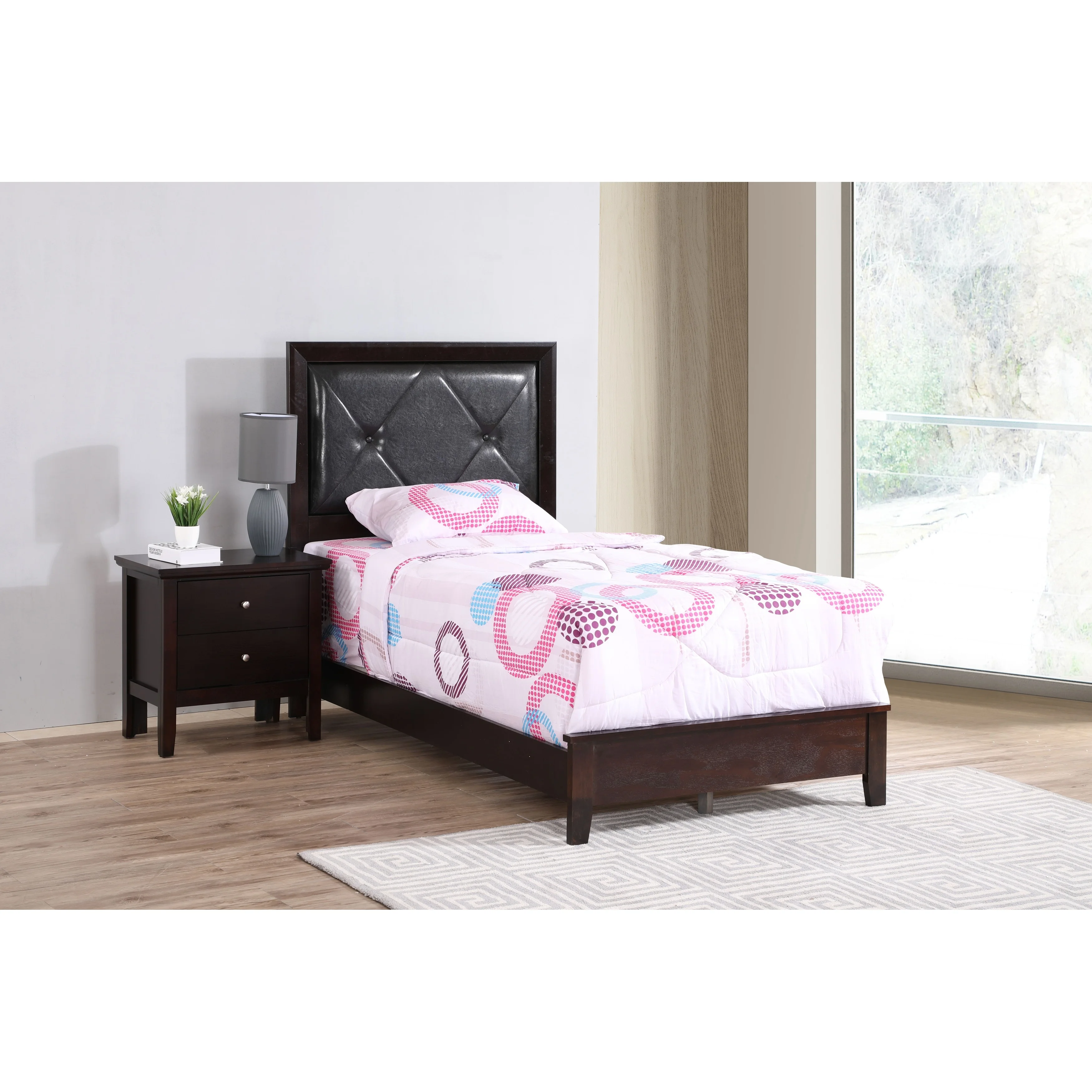 Glory Furniture Primo King Panel Bed in Espresso