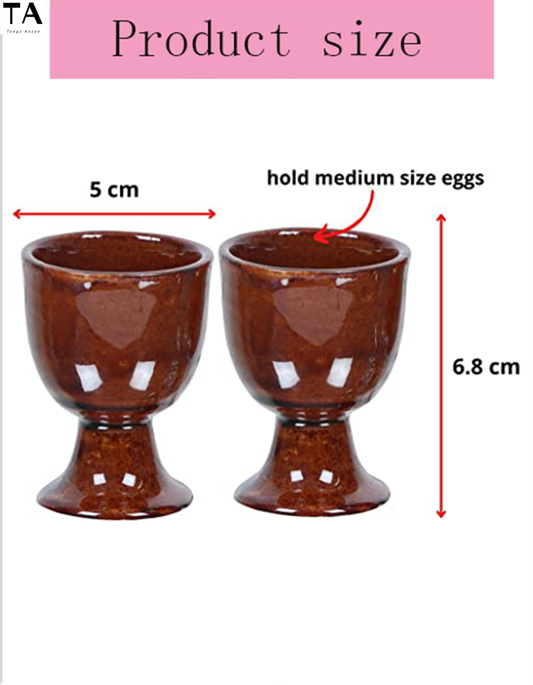 Boiled egg tray | Ceramic Egg Cup Set 124 Ceramic Egg Tray ceramic housewarming gift set 2 pieces ()