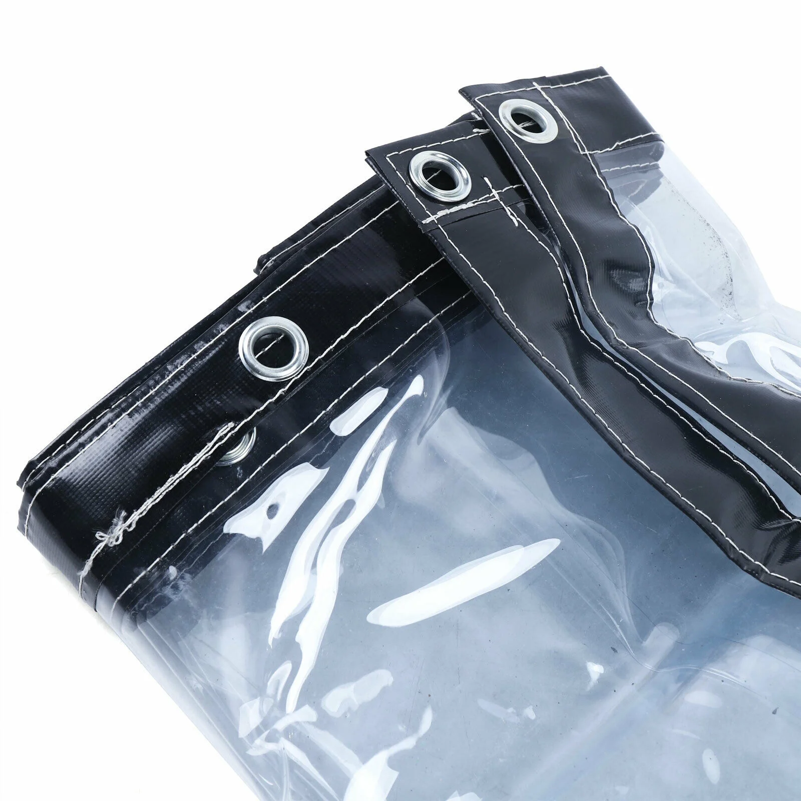 YIYIBYUS PVC Tarp Clear Waterproof Awning Canopy Roll Up Patio Enclosure Curtain Sun Shade Rainproof Tarpaulin Commercial 0.5mm