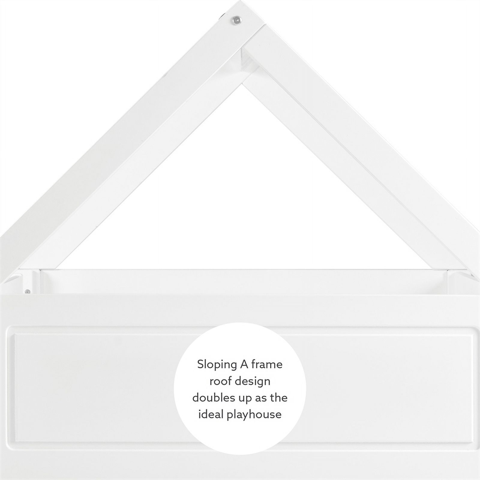 Linon Merritt Wood Twin Bunkbed in White