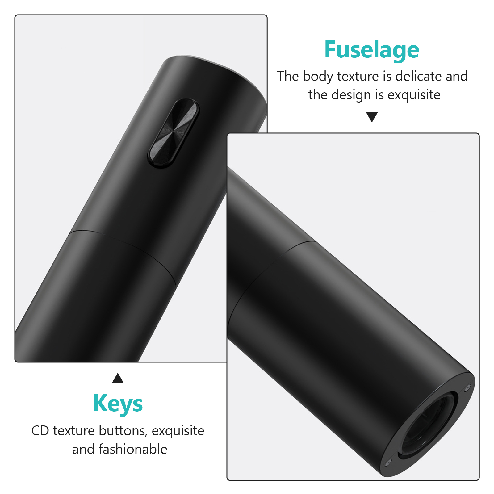 Rechargeable Electric Wine Bottle Openers - Electric Wine Opener, Wine Gift Automatic Wine Opener (Stainless Steel)