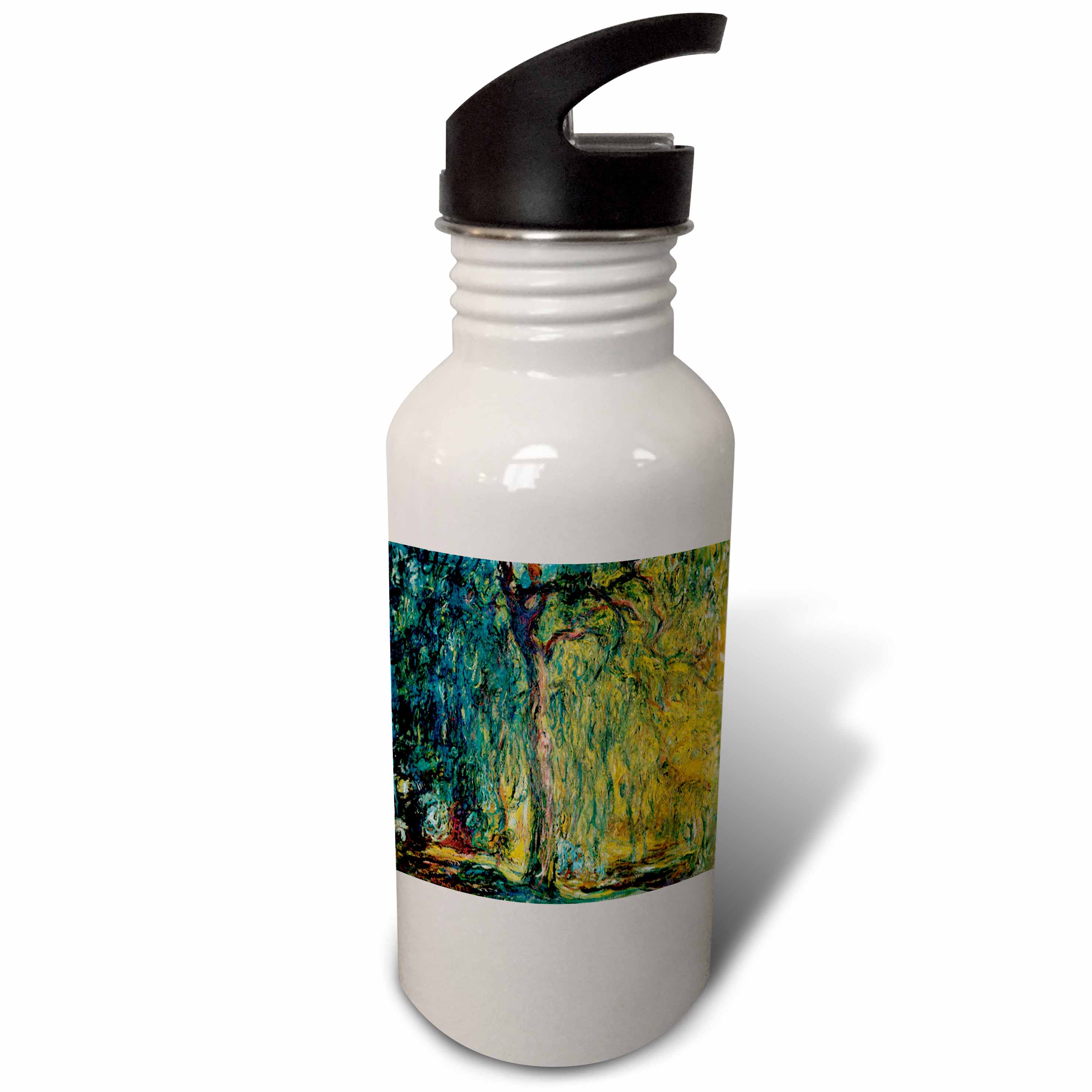 Picture Of Monets Painting Weeping Willow 21 oz Sports Water Bottle wb-80628-1