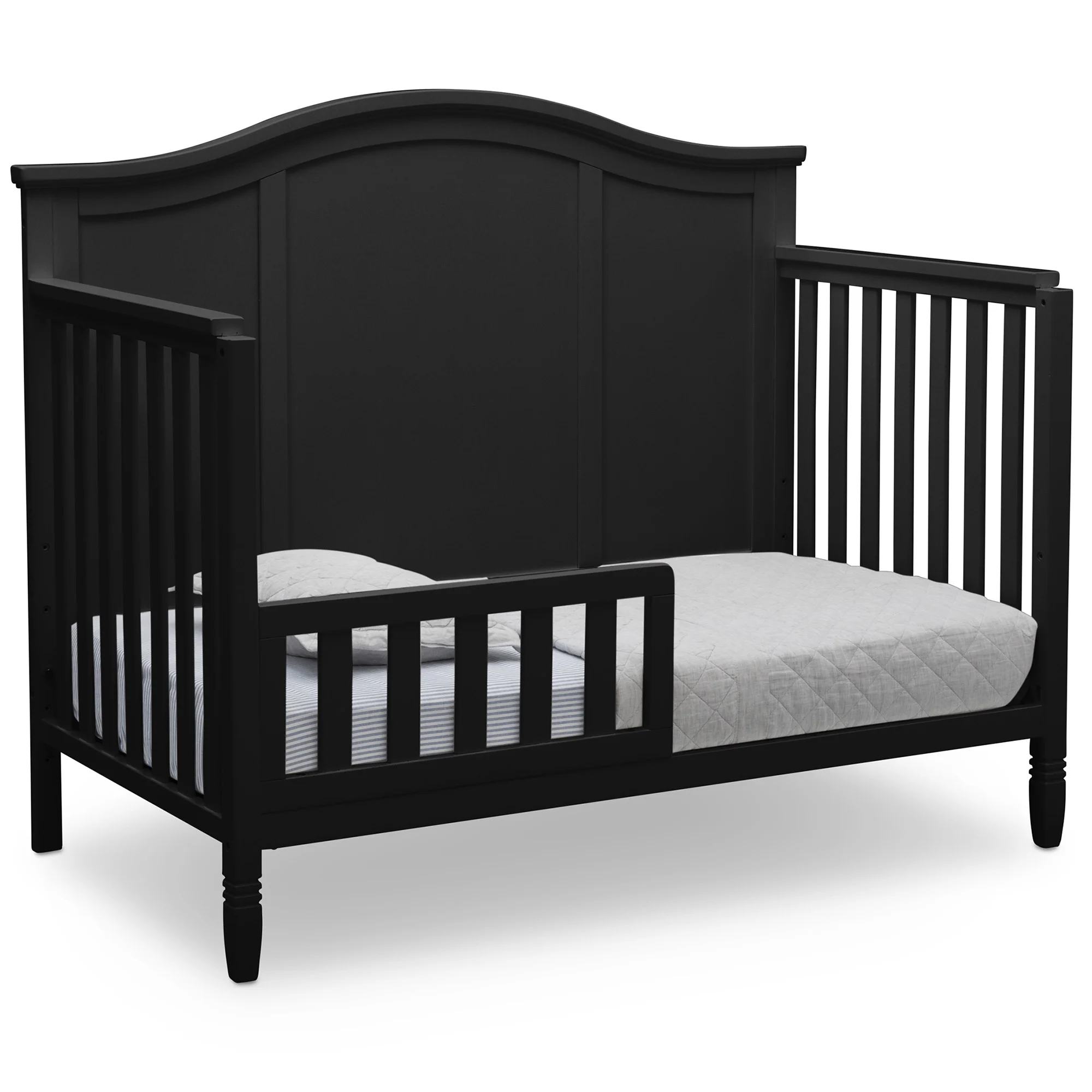 Delta Children Madrid 5-in-1 Convertible Baby Crib, Black