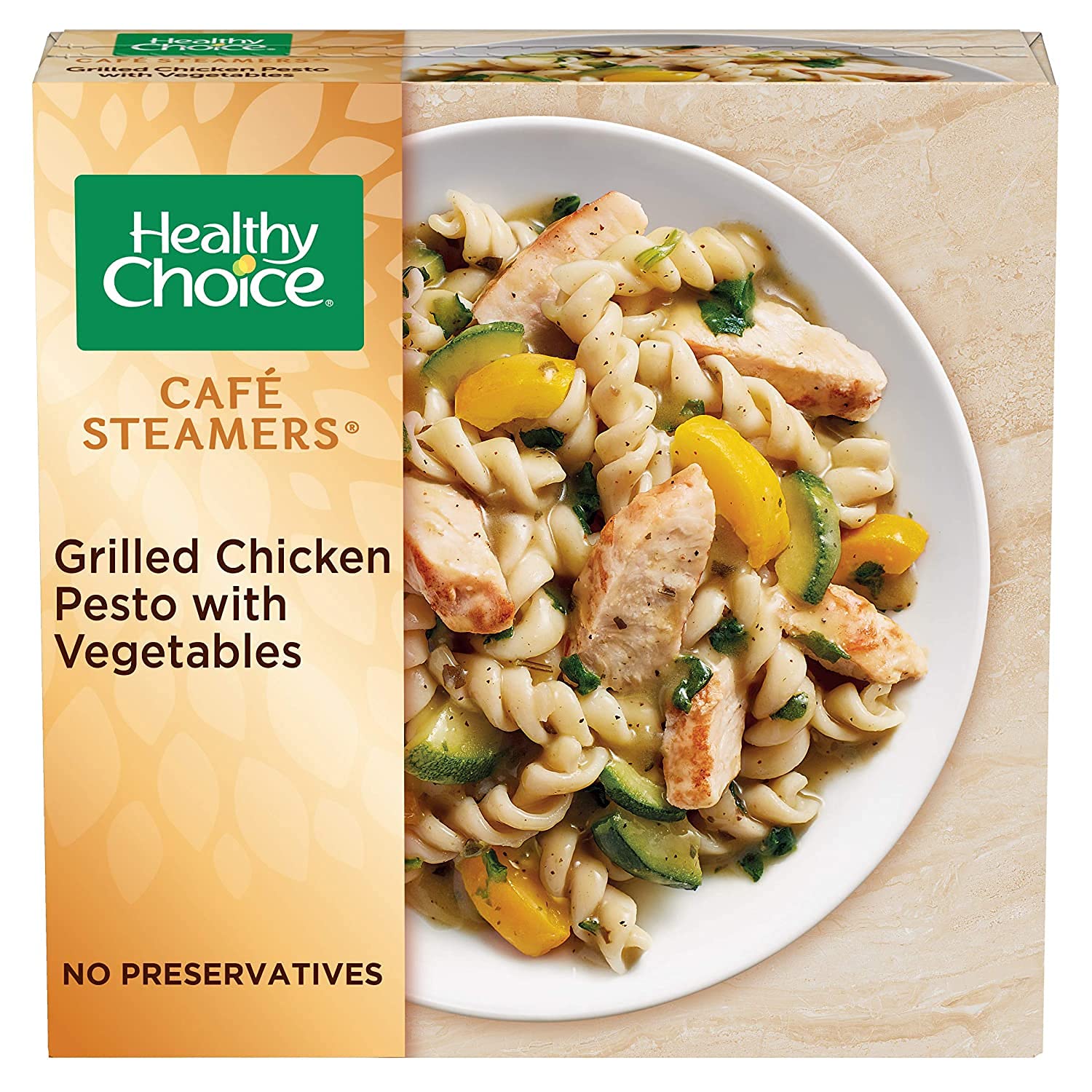 Healthy Choice Combo Pack - Beef Teriyaki - Grilled Chicken & Broccoli Alfredo - Grilled Chicken Marinara - Grilled Chicken Pesto - Sweet and Sour Chicken - 3 Boxes of Each, 15 Total