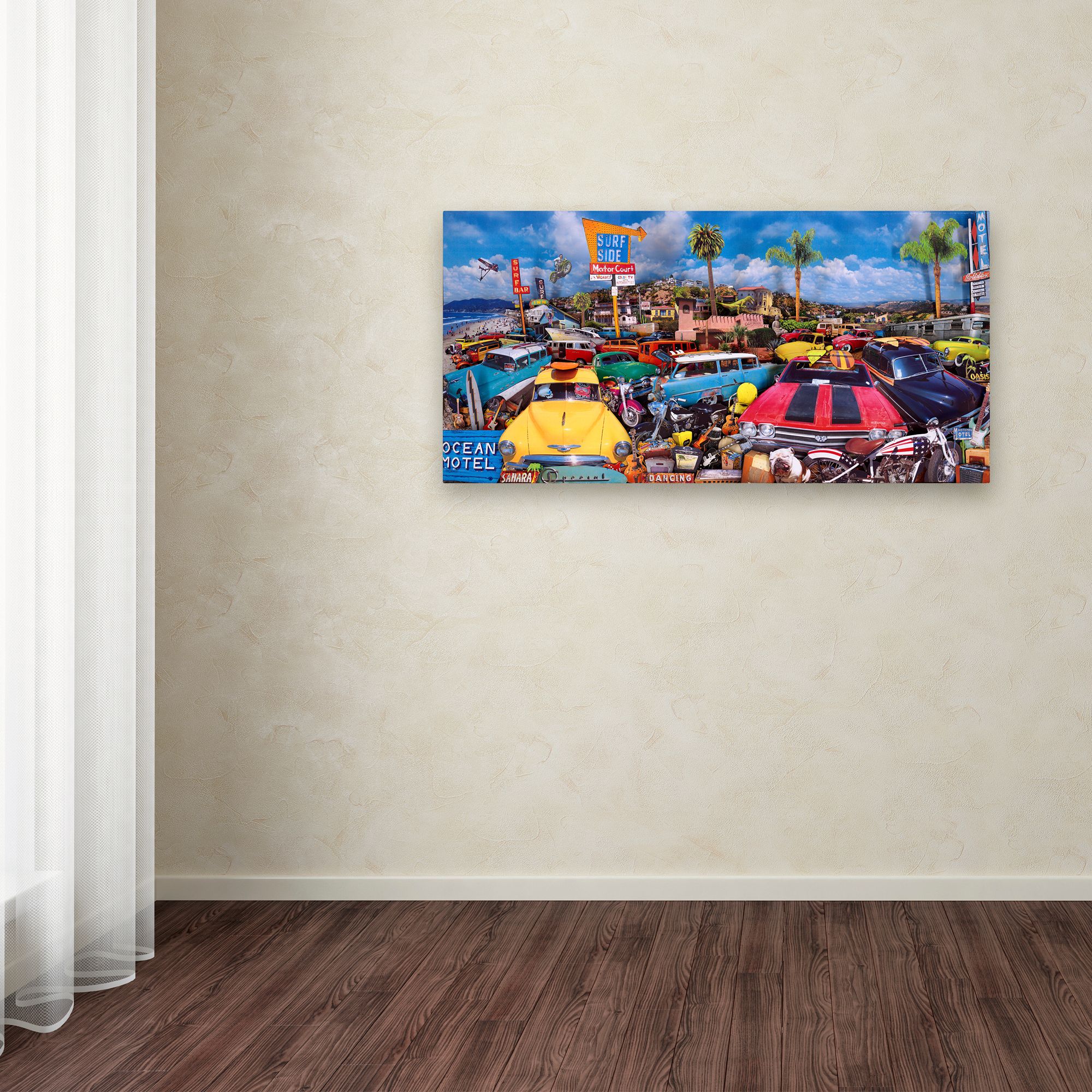 Trademark Fine Art 'Malibu Surf Bar' Canvas Art by John Roy