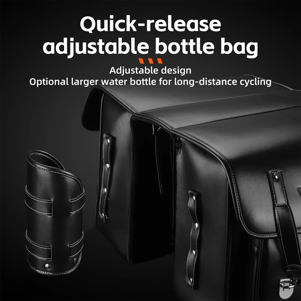 bag,Rearseat Bike Rear Leather Rearseat Bike Rear Universal Side Bike Rear Universal