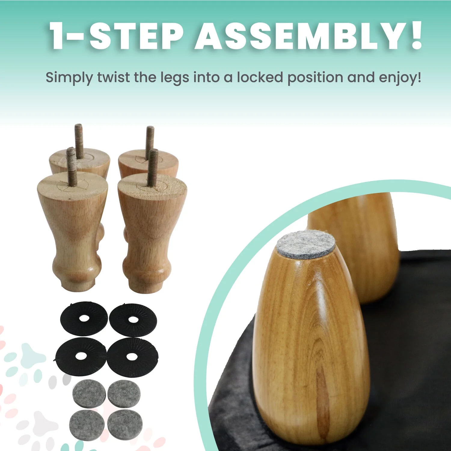 Critter Sitters 14-In. Seat Height Polyester Blend Dark Gray Dog Animal Shape Ottoman