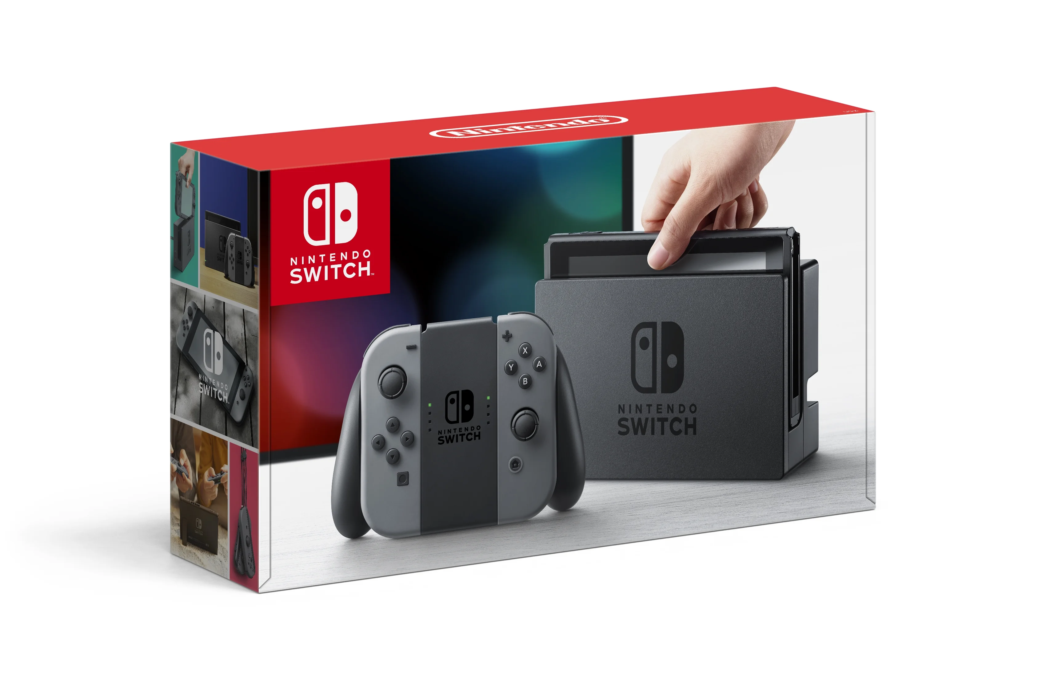 Nintendo Switch in Gray with Zelda Sleeves and Accessories Bundle