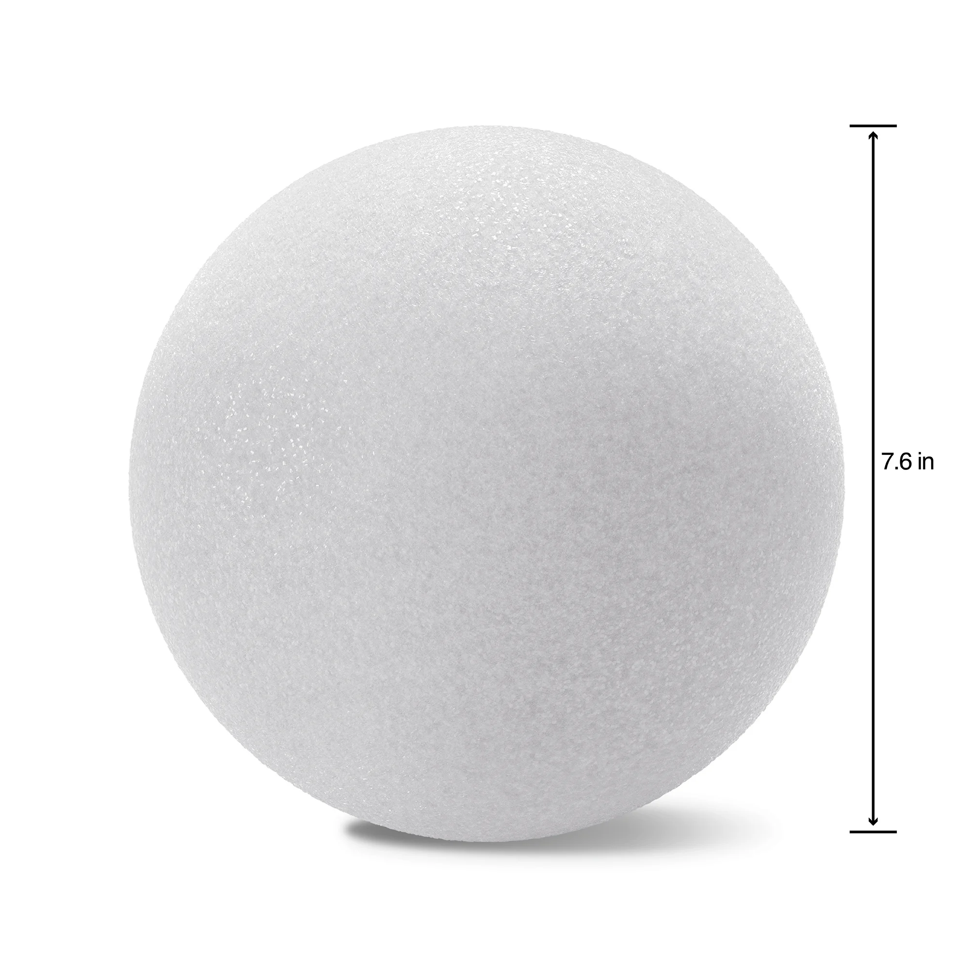 FloraCraft CraftFōM Crafting Foam Ball 7.6 inch White