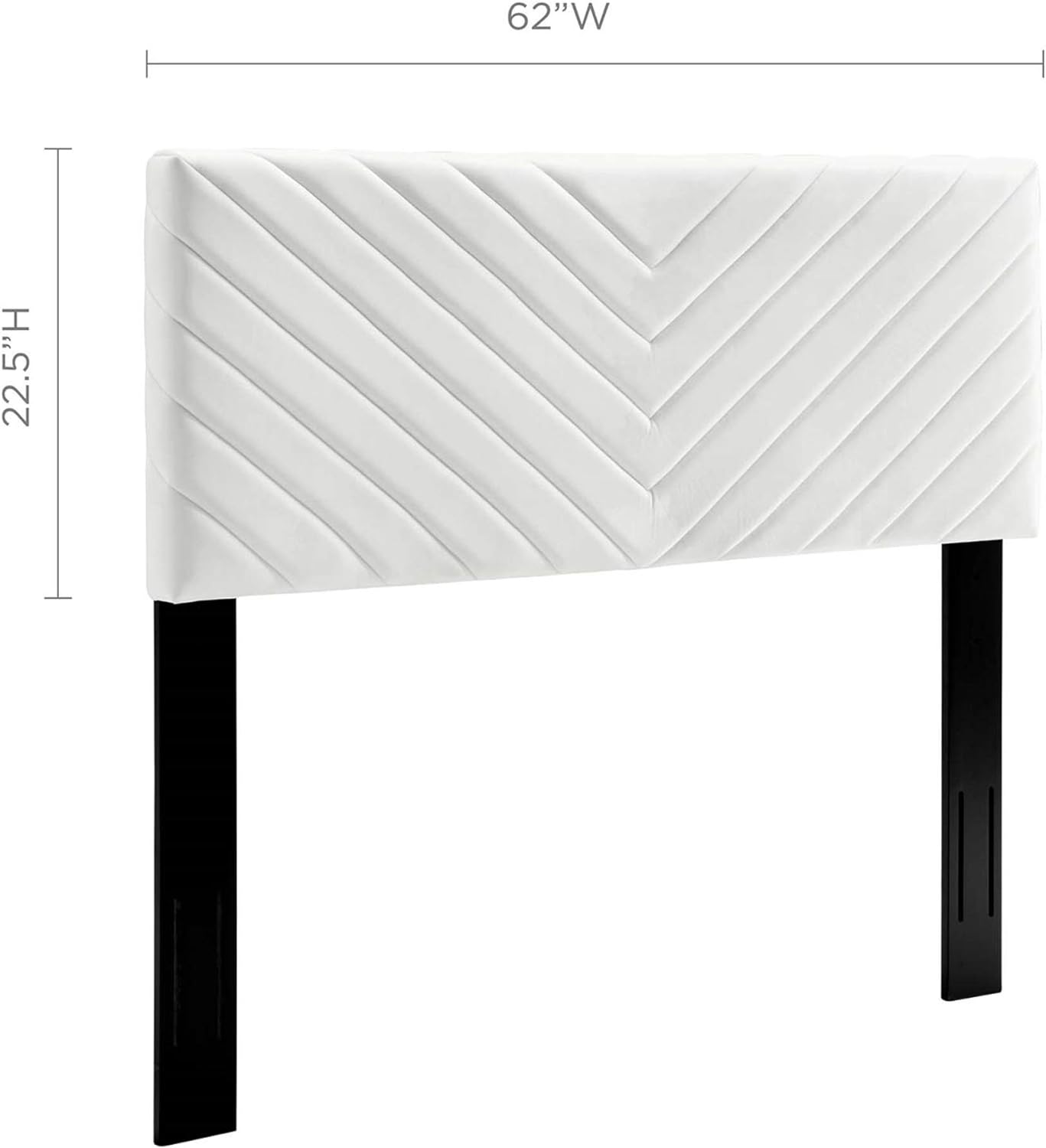 Alyson Tufted Performance Velvet Full/Queen Headboard - Enhance Bedroom Ambiance With Luxury And Comfort - White