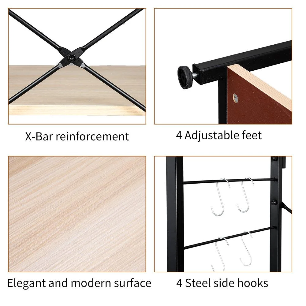 UBesGoo Baker's Racks 4-Tier Kitchen Baker's Rack Utility Microwave Oven Stand