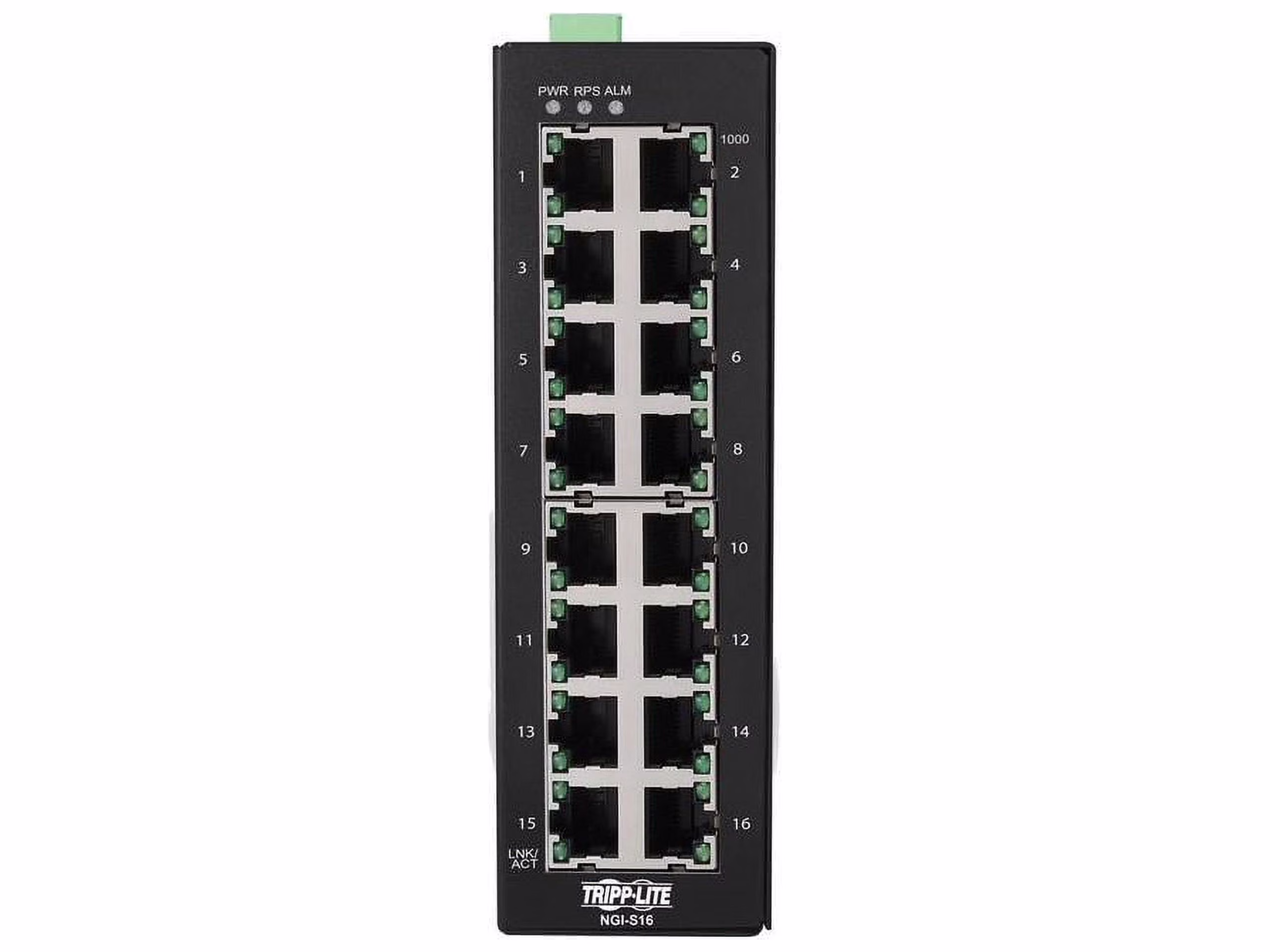 Tripp Lite by Eaton 16-Port Lite Managed Industrial Gigabit Ethernet Switch - 10/100/1000 Mbps, -10?&deg; to 60?&deg;C, DIN Mount - TAA Compliant - 16 Ports - Manageable - Gigabit Ethernet - 10/100...
