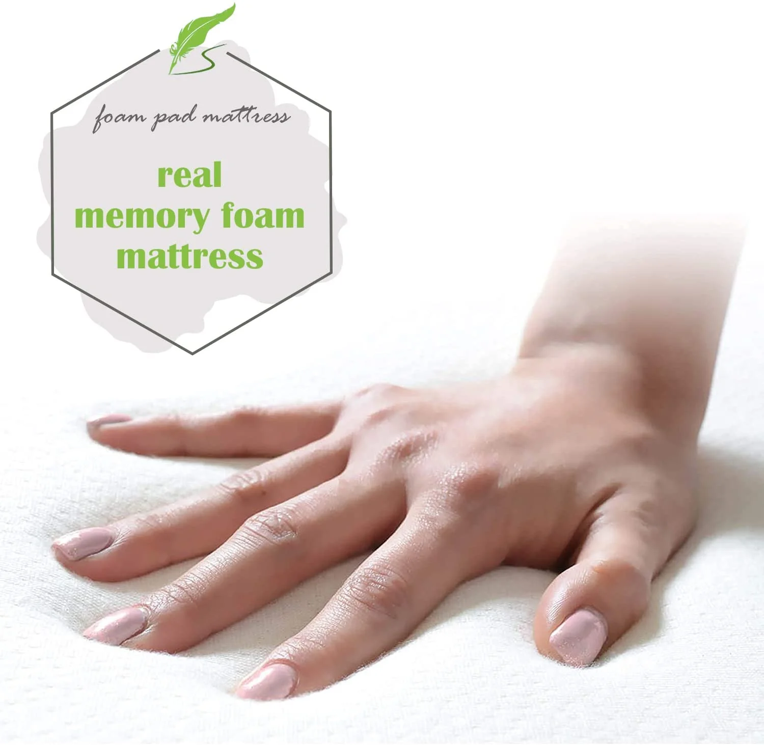 Guest Bed Folding Bed with 3 inch Foam Mattress, Fold up Portable Camping Cots Single Twin Size Bed for Adults, Kids - 300 lbs Capacity