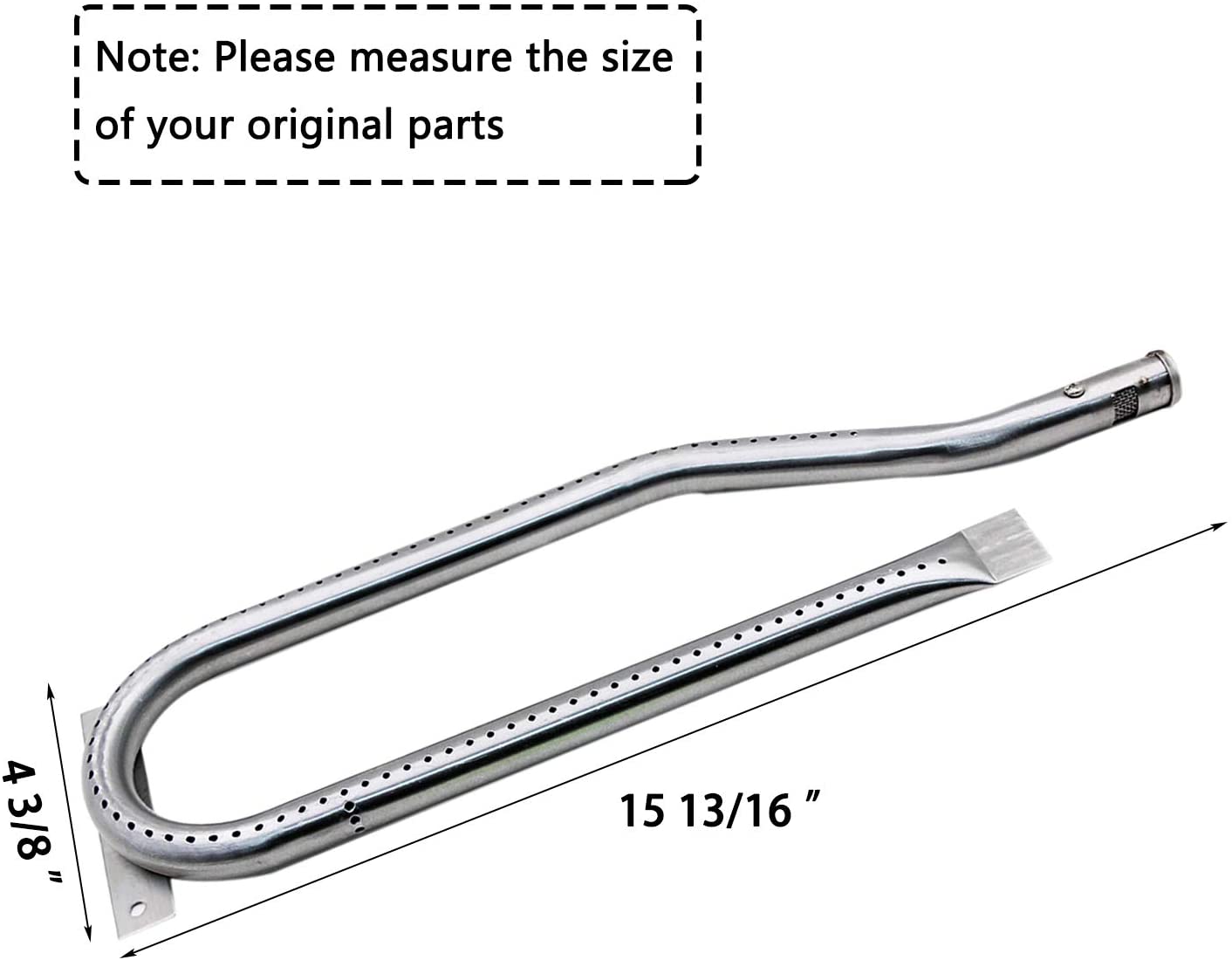 Hisencn Repair kit Replacement for Jenn Air 720-0337, 7200337, 720 0337 Gas Grill Model, 4pack Stainless Steel Burners Pipe Tube, Heat Plates Sheild Tent, Set of 3 Grill Cooking Grid Grates