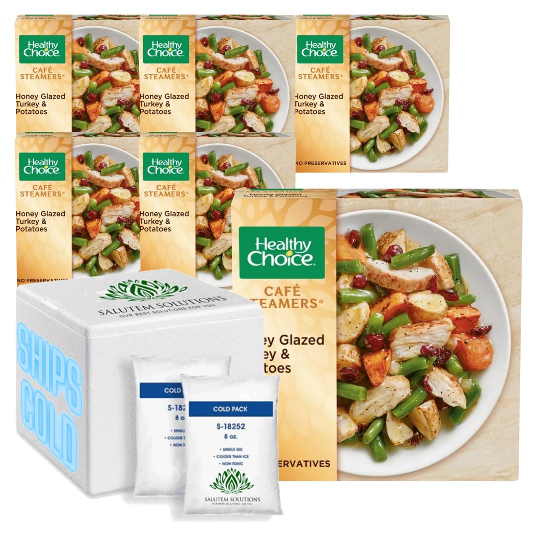 Healthy Choice Café Steamers Honey Glazed Turkey & Potatoes Frozen Meal, 9.5 oz - Pack of 6