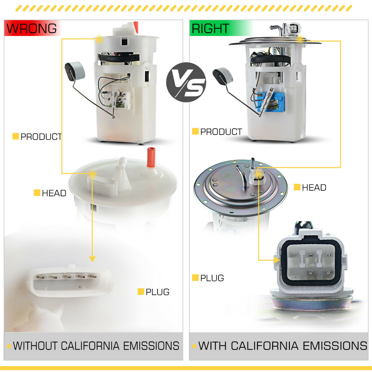 Teledu Fuel Pump Module Assembly For 2001-2003 Elantra GLS 2001-2003 Elantra GT L4 2.0L