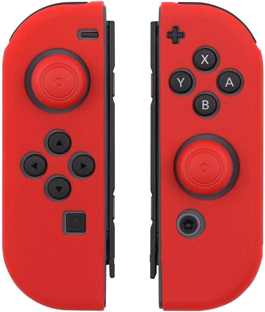 Nintendo - Joy-Con - Neon Red With Cleaning Electric kit Bolt Axtion Bundle Used