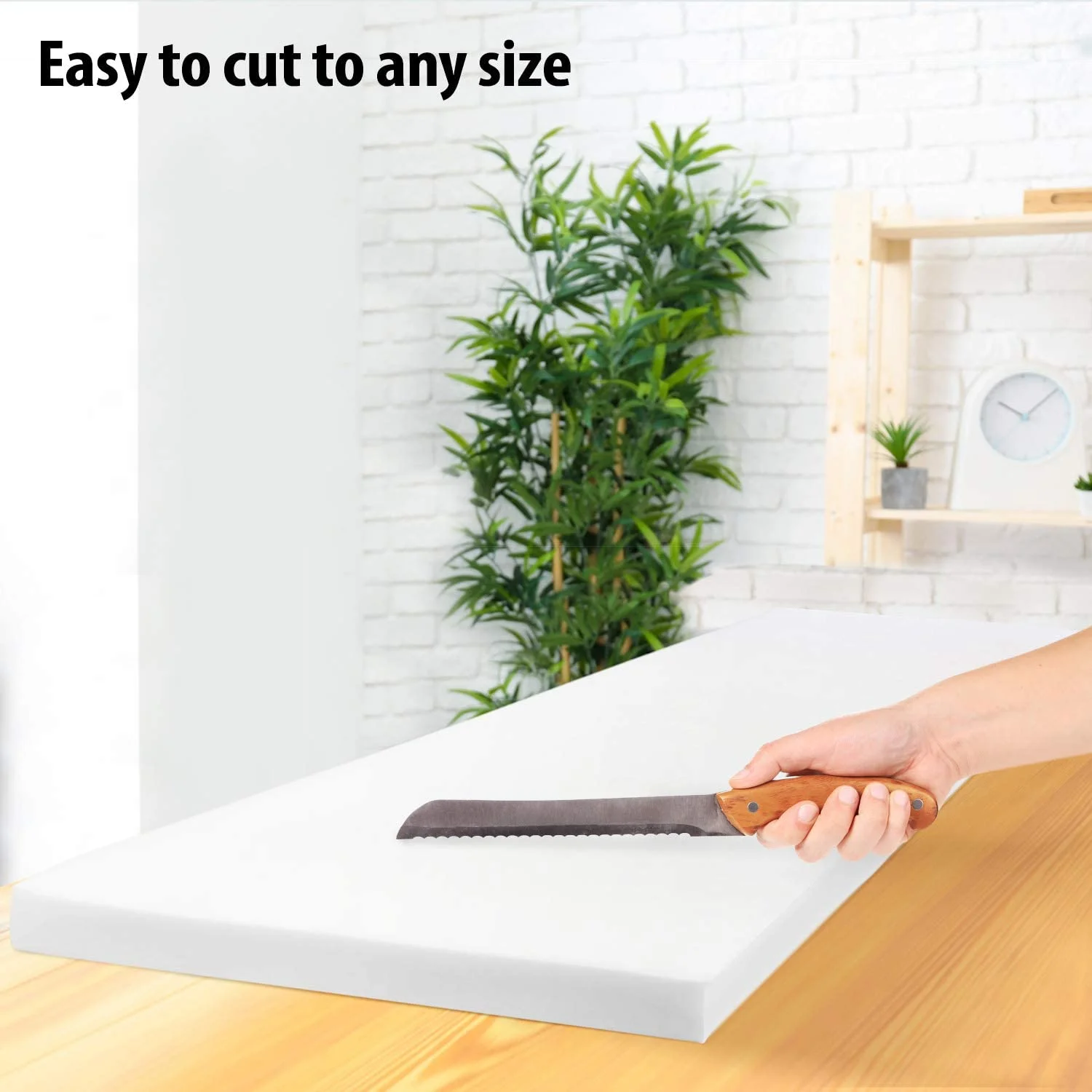 AK TRADING CO. Upholstery High Density Cushion Craft Foam - Perfect for Chairs, Sofas, Headboards, and DIY Projects, 3