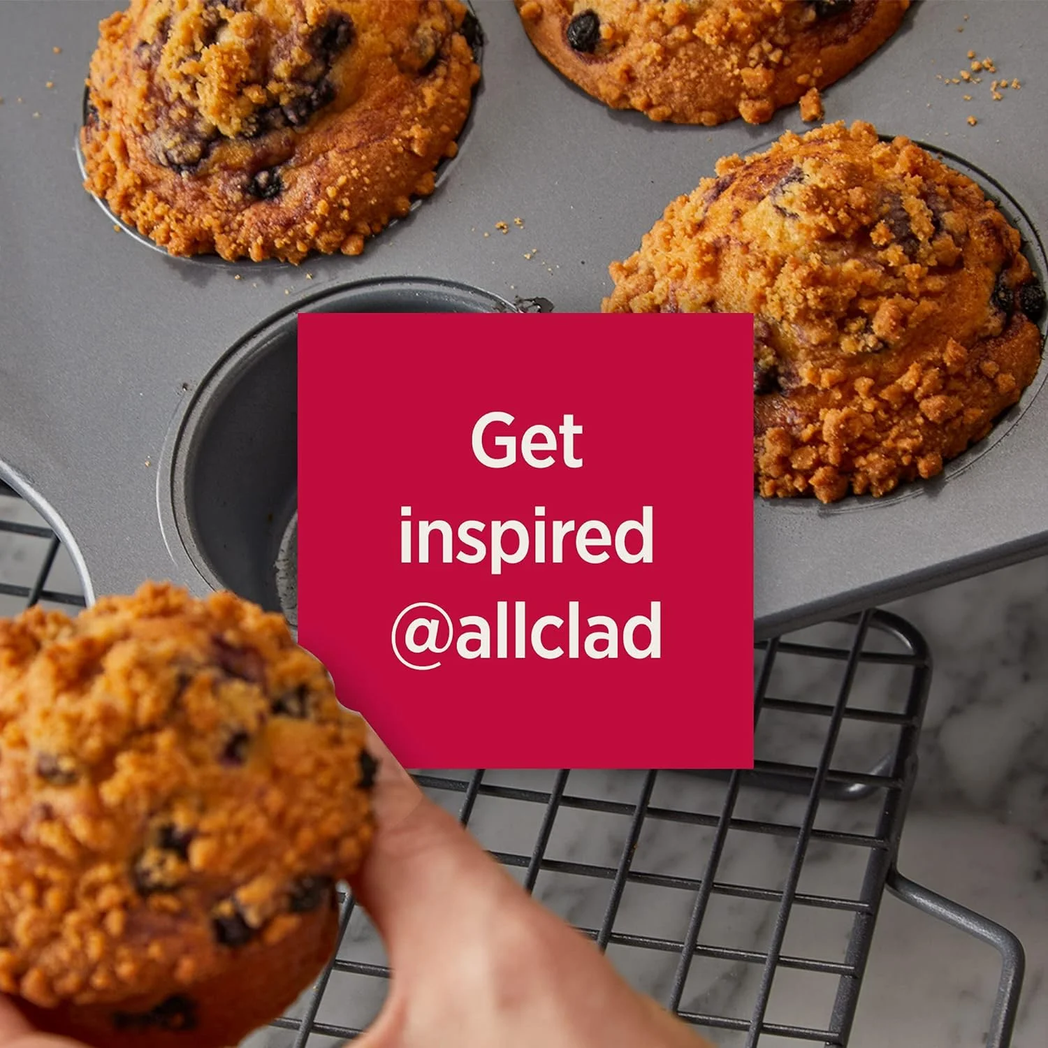 All-Clad Pro-Release Nonstick Bakeware, Muffin Pan, 12 cup