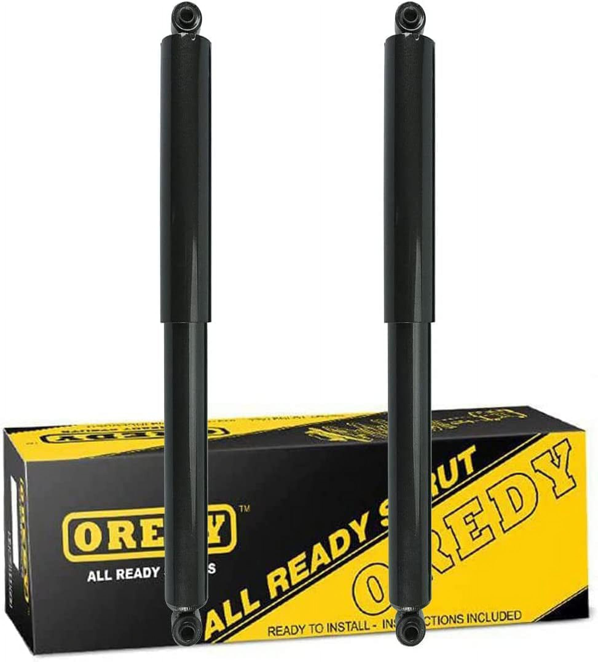 OREDY Pair (2) Rear Left Right Shock Absorbers Kit 344386 for 1999 - 2006 Chevrolet Silverado GMC Sierra 1500 - 4WD Only