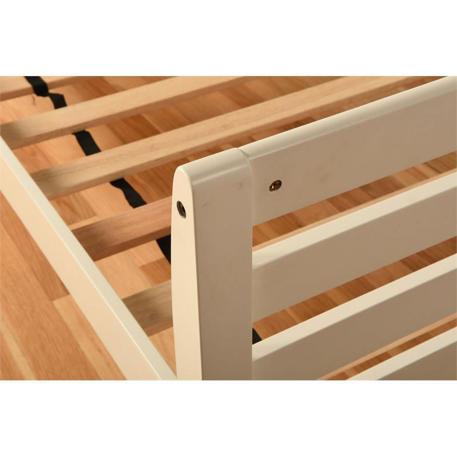 Kodiak Furniture Boho Wood Daybed with Trundle in White Finish