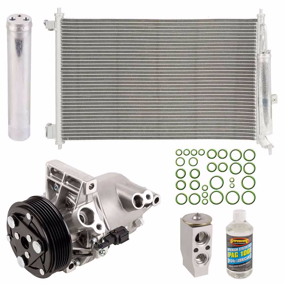 For Nissan Cube 2011-2014 OEM AC Compressor w/ A/C Condenser & Drier - Buyautoparts