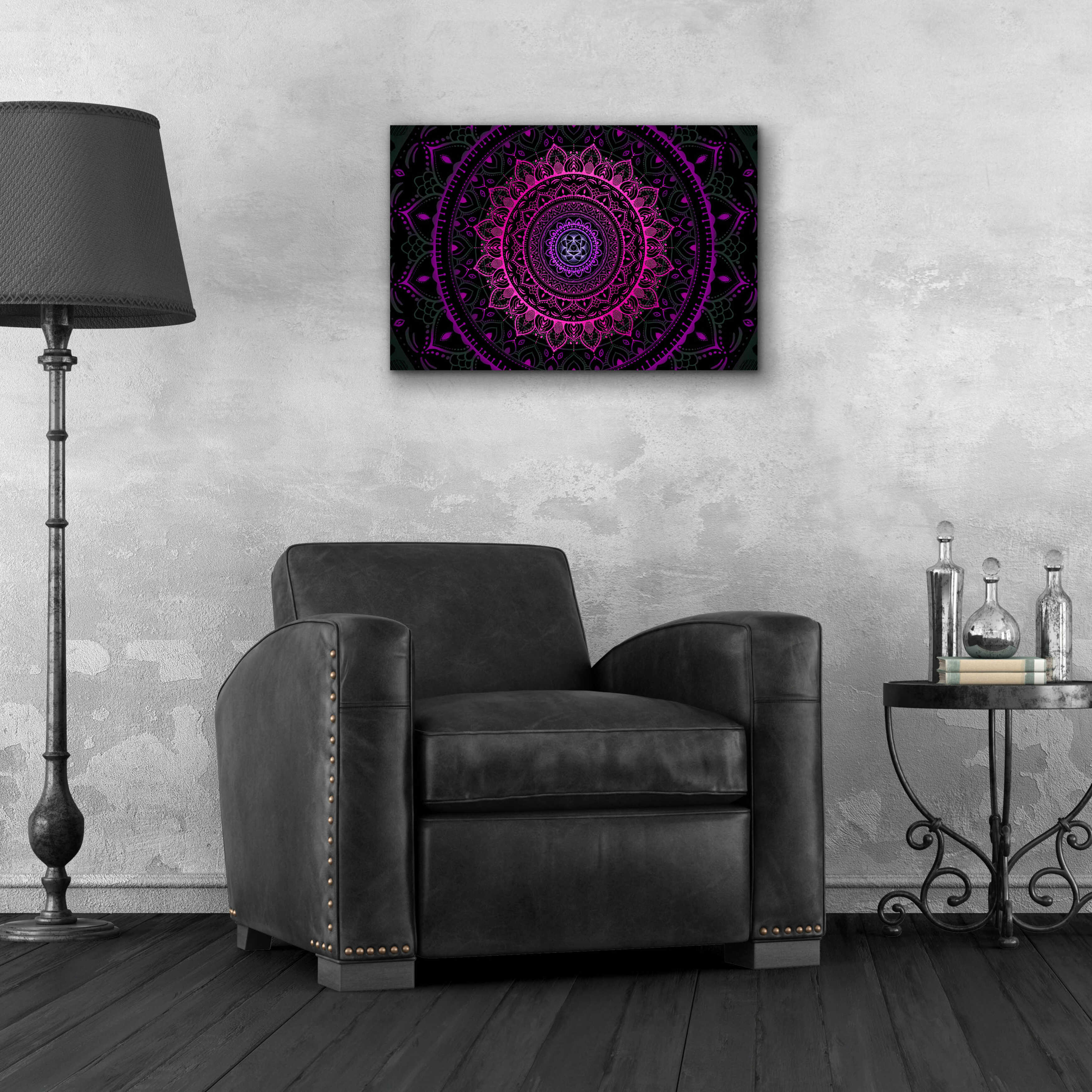 Epic Art 'Zen Mandala 3' by Cameron Gray, Acrylic Glass Wall Art, 24